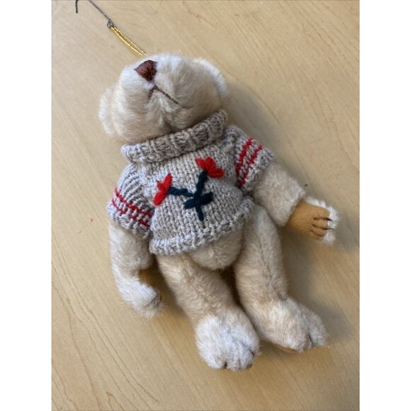 Boyds Bears Sweater Articulated Mini Christmas Tree Bear Ornament 8” No Tag - Picture 3 of 7